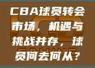 CBA球员转会市场，机遇与挑战并存，球员何去何从？