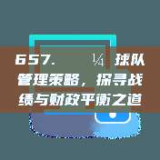 657. 💼 球队管理策略，探寻战绩与财政平衡之道